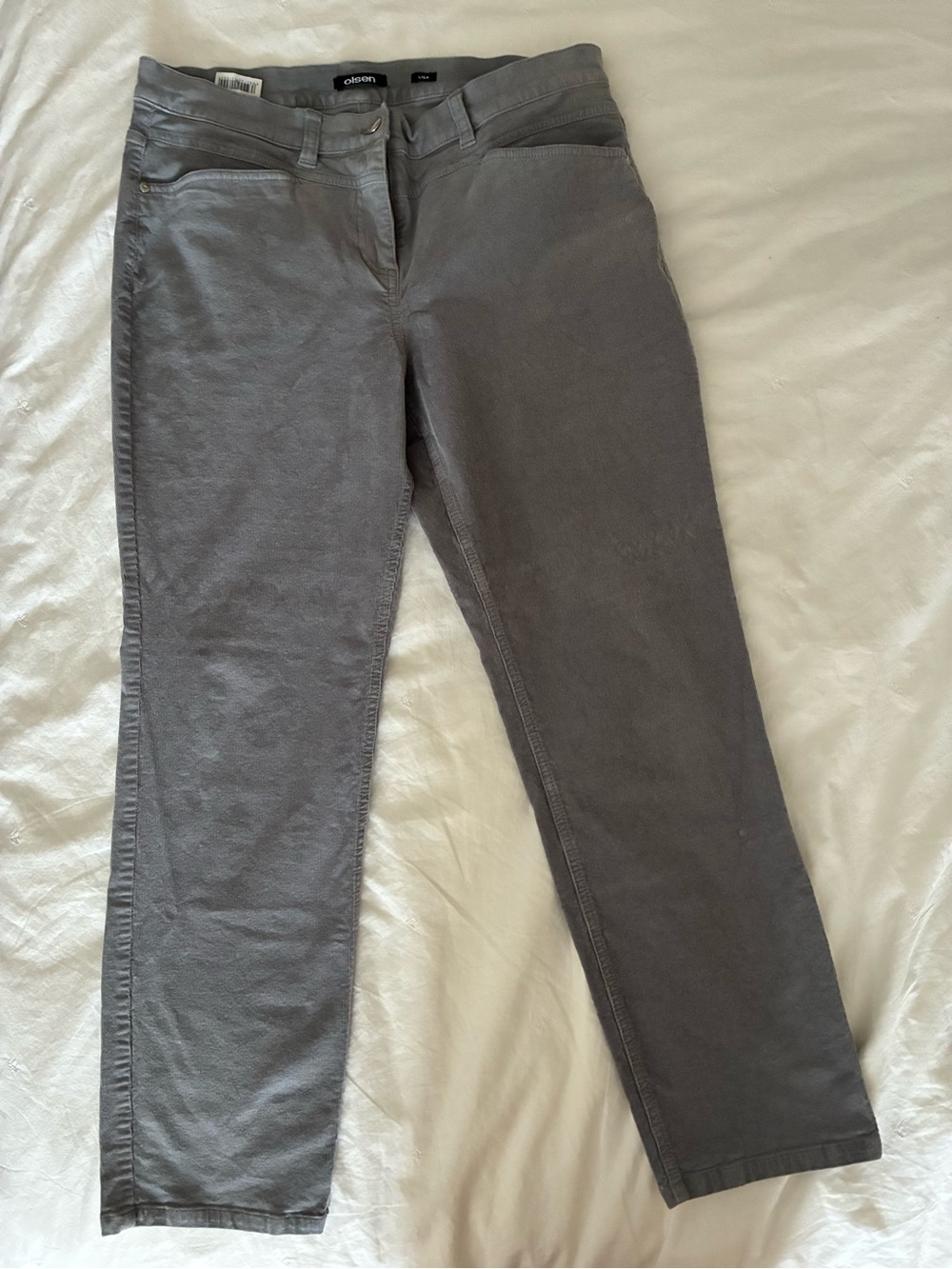Sigrid Olsen Straight Leg Pants in Charcoal Gray